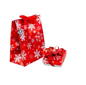JKBOX Luxusné balenie Vianoce na strednú sadu šperkov #RED IK044