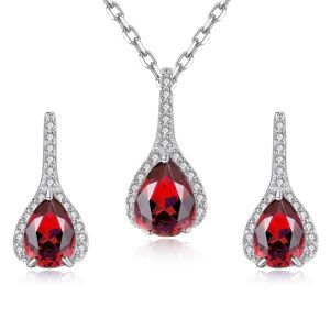 Linda's Jewelry Zvýhodnená sada šperkov Rýdzi Červená Ag 925/1000 IS082