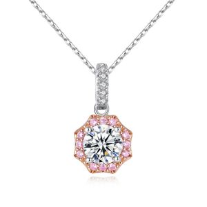 Linda's Jewelry Strieborný náhrdelník Octaflower Ag 925/1000 INH160