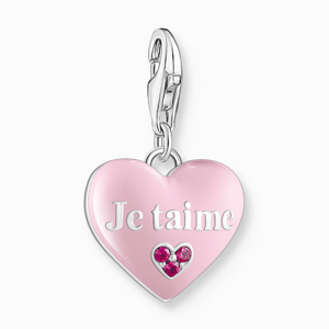 THOMAS SABO prívesok charm Pink heart 2073-042-9