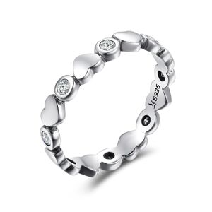Linda's Jewelry Strieborný prsteň Never Ending Love Ag 925/1000 IPR045-8 Veľkosť: 57
