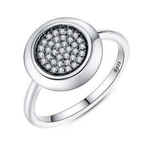 Linda's Jewelry Strieborný prsteň Shiny Circle Ag 925/1000 IPR006-8 Veľkosť: 56