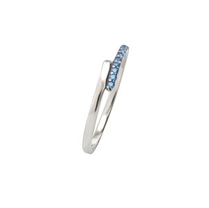 Linda's Jewelry Strieborný prsteň Simple Blue Line Ag 925/1000 IPR050-8 Veľkosť: 52