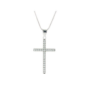 Linda's Jewelry Náhrdelník kríž Shiny chirurgická oceľ INH018