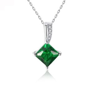 Linda's Jewelry Strieborný náhrdelník Zelený Esmara Ag 925/1000 INH137